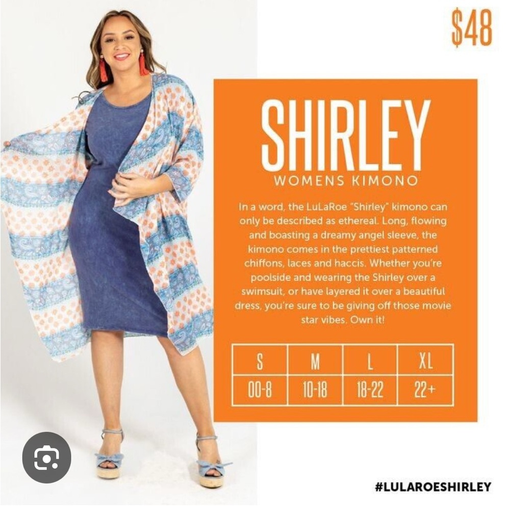 LuLaRoe “Shirley” Kimono - Picture 3 of 3